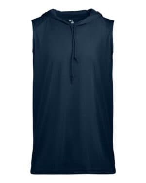 NAVY Badger 4108 b-core sleeveless hooded t-shirt