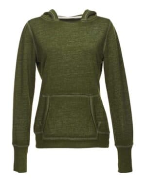 TWISTED OLIVE J america 8912 women's zen fleece hooded sweatshirt