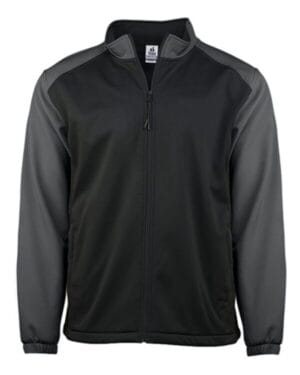 BLACK/ GRAPHITE Badger 7650 soft shell sport jacket
