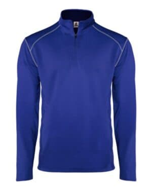 ROYAL Badger 4438 money mesh quarter-zip pullover