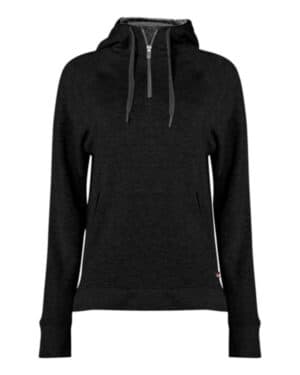 1051 fitflex women's french terry hooded quarter-zip