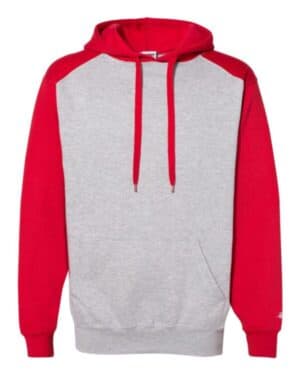 OXFORD/ RED Badger 1249 sport athletic fleece hooded sweatshirt