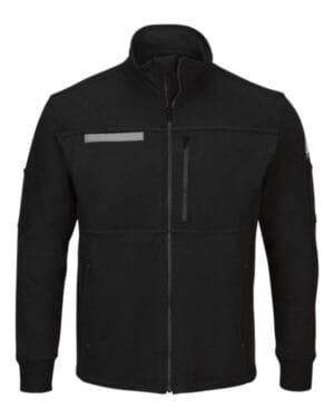 SEZ2 zip front fleece jacket-cotton /spandex blend