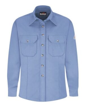 LIGHT BLUE SLU3 women's dress uniform shirt-excel fr comfortouch