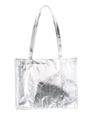 METALLIC SILVER Liberty bags A134M metallic large tote
