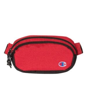 HEATHER RED SCARLET/ BLACK Champion CS3004 fanny pack
