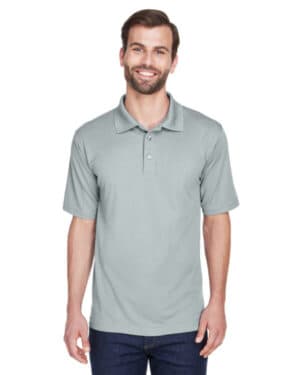 SILVER Ultraclub 8210T men's tall cool & dry mesh piqu polo