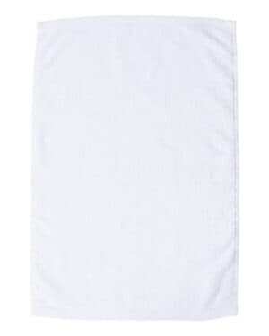 WHITE Q-tees T300 deluxe hemmed hand towel