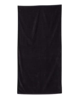 BLACK Q-tees QV3060 velour beach towel