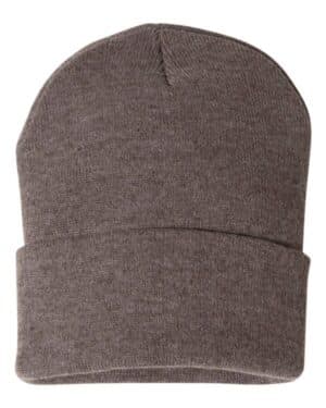 HEATHER BROWN Sportsman SP12 12 solid cuffed beanie