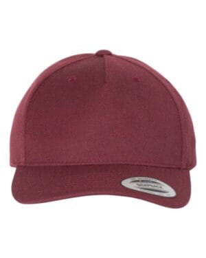 5789M premium five-panel curved visor snapback cap