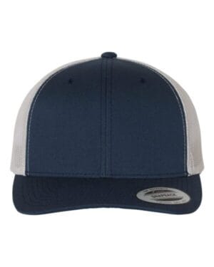 NAVY/ SILVER Yp classics 6606 retro trucker cap