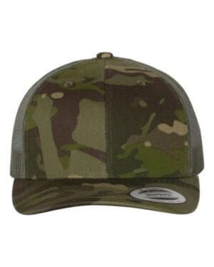 MULTICAM TROPIC/ GREEN Yp classics 6606 retro trucker cap