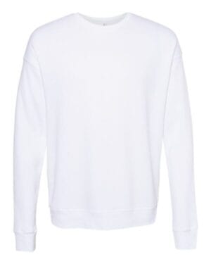 DTG WHITE 3945 unisex sponge fleece drop shoulder crewneck sweatshirt