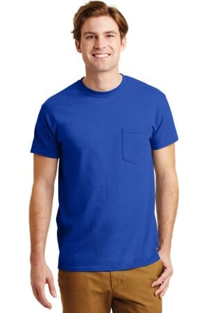 ROYAL 8300 gildan-dryblend 50 cotton/50 poly pocket t-shirt