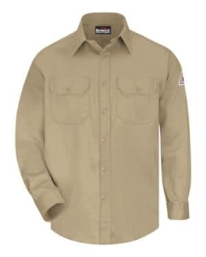 KHAKI Bulwark SLU8T uniform shirt-tall sizes
