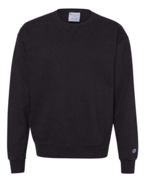 BLACK Champion CD400 garment dyed crewneck sweatshirt