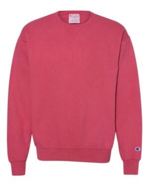 CRIMSON Champion CD400 garment dyed crewneck sweatshirt