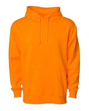 SAFETY ORANGE Independent trading co IND4000 heavyweight hooded sweatshirt