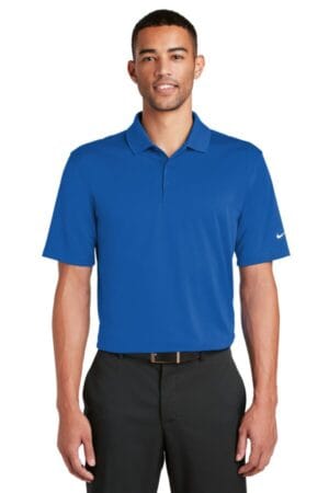 GYM BLUE 838956 nike dri-fit classic fit players polo with flat knit collar