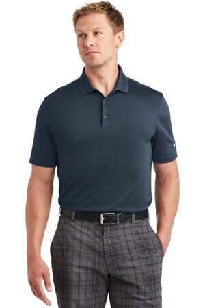 NAVY 838956 nike dri-fit classic fit players polo with flat knit collar