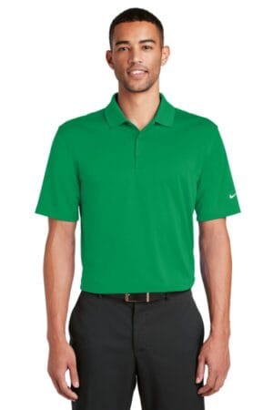 PINE GREEN 838956 nike dri-fit classic fit players polo with flat knit collar