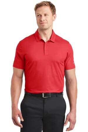 UNIVERSITY RED 838964 nike dri-fit embossed tri-blade polo