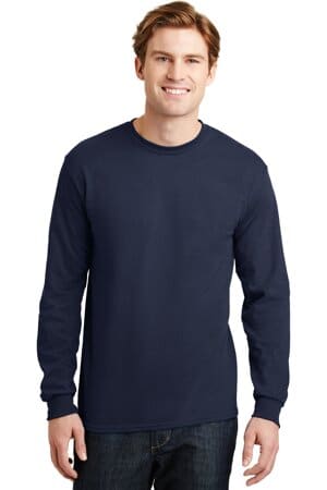 NAVY 8400 gildan-dryblend 50 cotton/50 poly long sleeve t-shirt