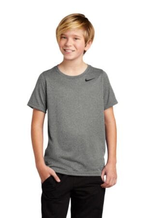 CARBON HEATHER 840178 nike youth legend tee
