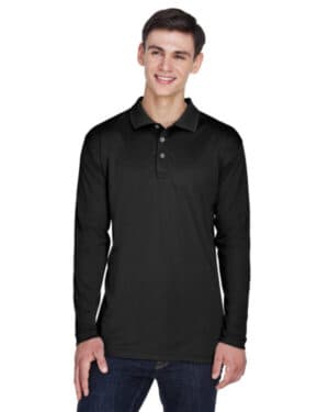 Ultraclub 8405LS adult cool & dry sport long-sleeve polo