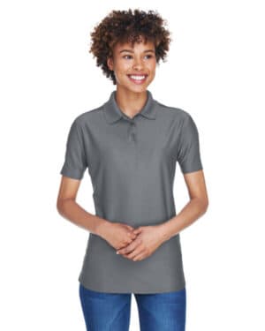 CHARCOAL Ultraclub 8414 ladies' cool & dry elite performance polo