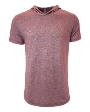 TECH MAROON Next level 2022 mock twist hoodie t-shirt