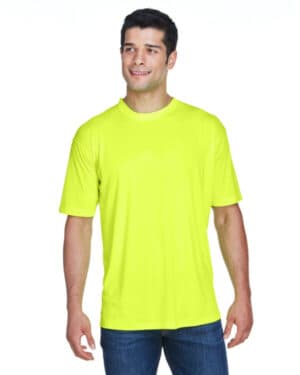 BRIGHT YELLOW 8420 men's cool & dry sport performance interlockt-shirt