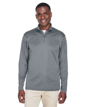 8424 men's cool & dry sport performance interlock quarter-zip pullover