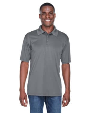 CHARCOAL 8425 men's cool & dry sport performanceinterlock polo