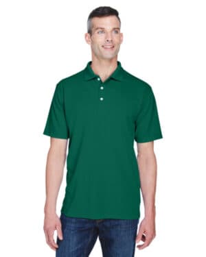 FOREST GREEN 8445 men's cool & dry stain-release performance polo