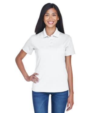 WHITE 8445L ladies' cool & dry stain-release performance polo