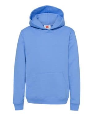 CAROLINA BLUE Hanes P473 ecosmart youth hooded sweatshirt
