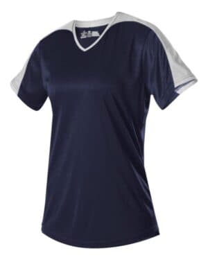 NAVY/ WHITE Alleson athletic 558VW women's v-neck fastpitch jersey