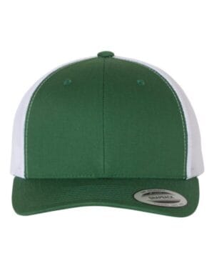 EVERGREEN/ WHITE Yp classics 6606 retro trucker cap