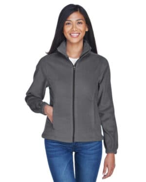 CHARCOAL Ultraclub 8481 ladies' iceberg fleece full-zip jacket