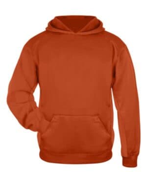 BURNT ORANGE Badger 2454 youth performance fleece hooded sweatshirt