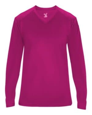 4064 ultimate softlock women's v-neck long sleeve t-shirt