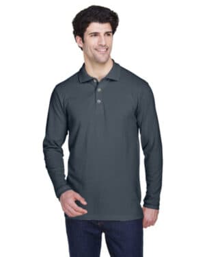 Ultraclub 8532 adult long-sleeve classic piqu polo