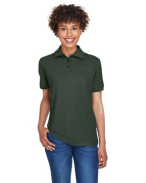 FOREST GREEN Ultraclub 8541 ladies' whisper piqu polo