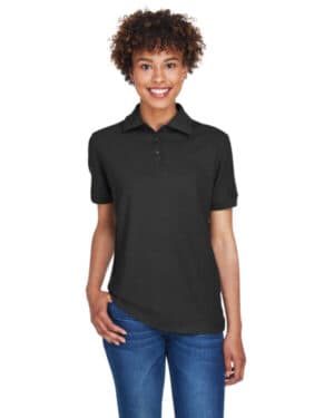 BLACK Ultraclub 8541 ladies' whisper piqu polo