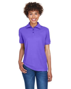 PURPLE Ultraclub 8541 ladies' whisper piqu polo