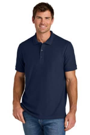 NAVY NAVY 85800 gildan hammer pique polo
