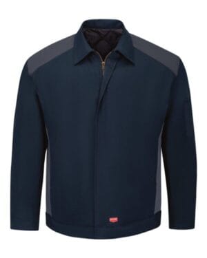 NAVY/ CHARCOAL Red kap JY20 performance crew jacket
