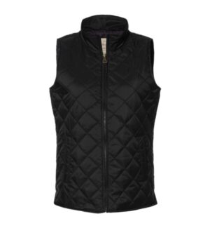 BLACK Weatherproof W207359 women's vintage diamond quilted vest